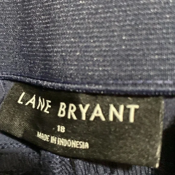 Lane Bryant NWT stretch navy blue midrise 4 season trouser pants size 18 - Picture 8 of 11